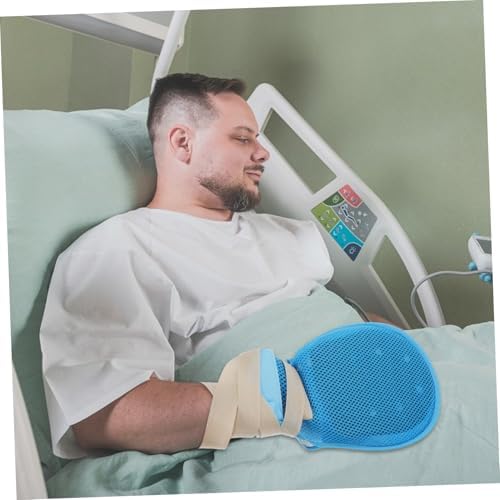 Side view of OperageCA protective mittens highlighting the thick padding and breathable material.