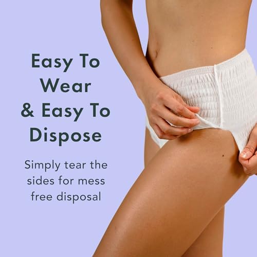 Rael imported USA personal care period underwear size small to medium unfolded showing product thickness and shape