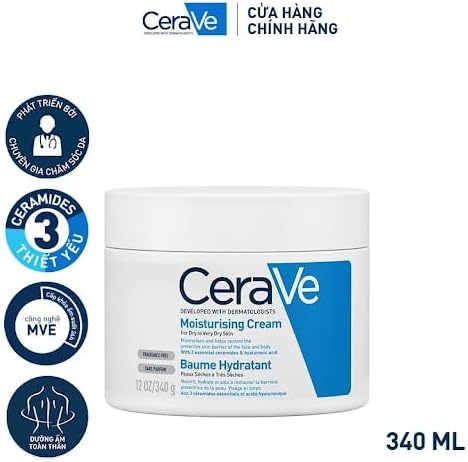 Fragrance-free hypoallergenic dry skin cream for elbows hands heels and full body use