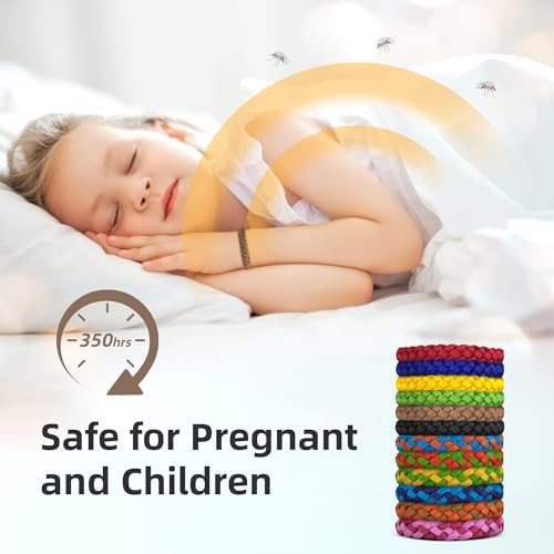 Adjustable mosquito repellent wristband on adult wrist