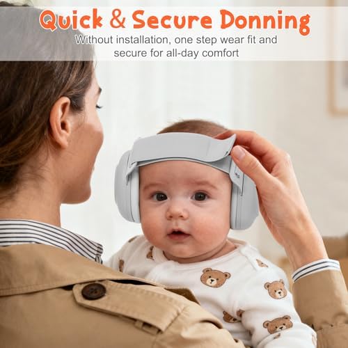 XPIY baby hearing protection earmuffs side profile.