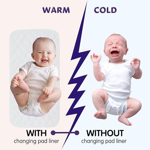 NightClouds Nursery washable changing pad liners folded for travel