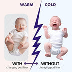 NightClouds Nursery washable changing pad liners folded for travel