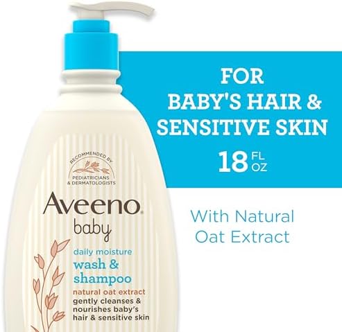 Natural oat enriched baby cleanser for soft smooth skin and hair