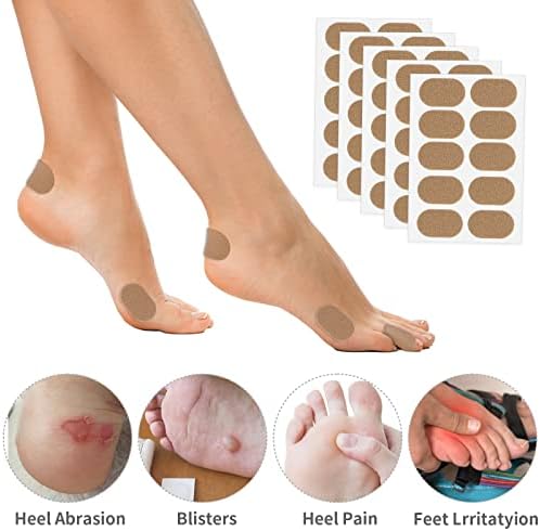 Pre-cut moleskin tape for feet showing different shapes for toes and heels