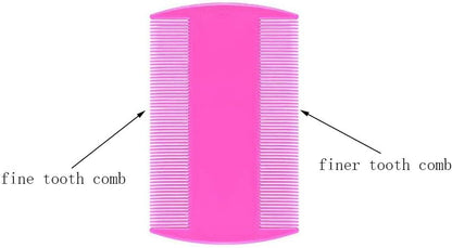 Close up of double sided fine teeth on Cdoffice pet comb