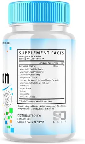 S.O Labs Revision eye care complex 180 capsules 3 pack packaging