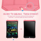 Colorful screen display on EooCoo mess free toddler tablet