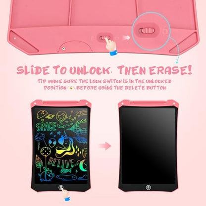Colorful screen display on EooCoo mess free toddler tablet