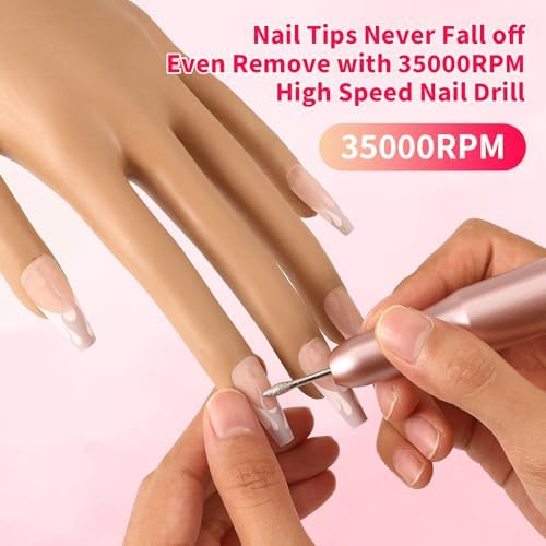 Close up of Aluroice practice hand fingers and nail tips