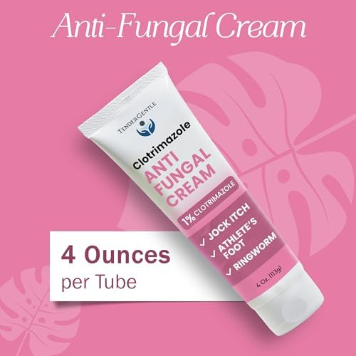 TenderGentle 1 percent clotrimazole topical cream for treating jock itch and athletes foot