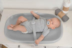 Side view showing contoured edges of Papablic changing pad