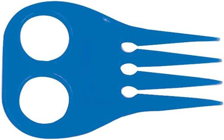 Jeffers equine braid aid comb showing finger grip holes and tines