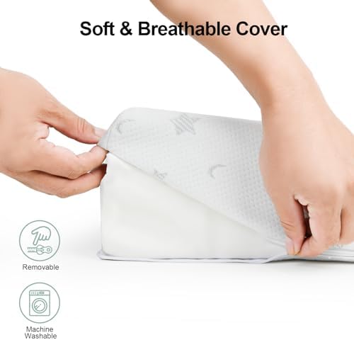 BEIANPP 29 x 15 inch changing pad white star pattern