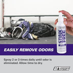 Alcohol free shoe odor remover safe for leather and canvas shoes