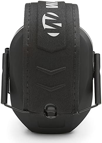 Angled studio shot of the lightweight Walker's passive ear protection showcasing the comfortable cushioned ear pads.