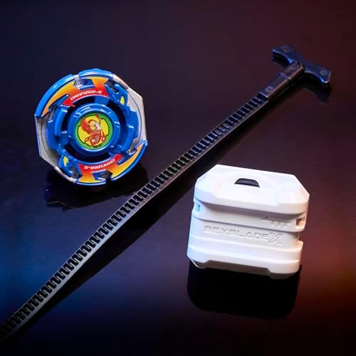 Beyblade X launcher and ripcord for Dranzer Spiral
