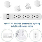 PRObebi child proof plug covers installed on white wall outlet