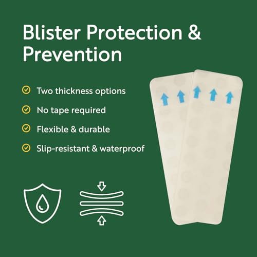 Transparent hydrocolloid skin shields for water resistant blister prevention and tissue healing.