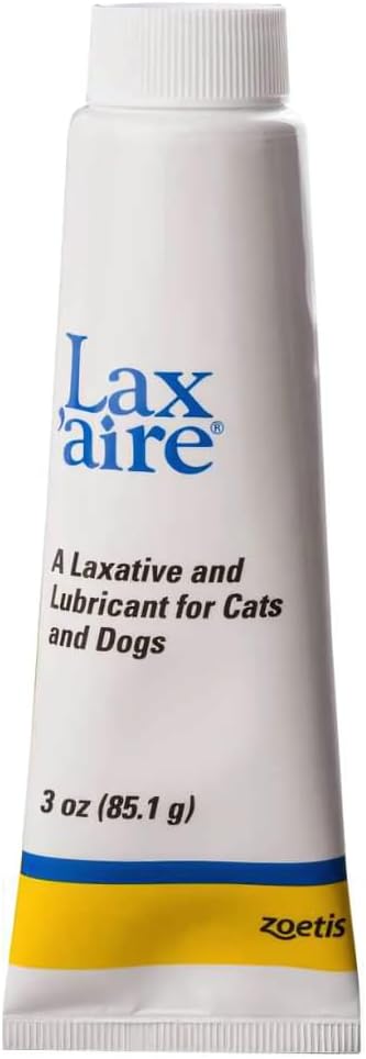 Lax'Aire pet hairball remedy ointment tube side profile