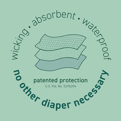 Green Sprouts pull-up swim diaper elastic waistband detail