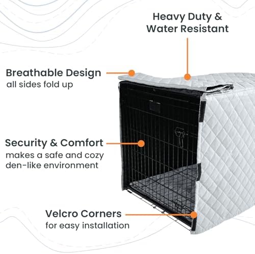 Close up of the heavy duty quilted fabric and velcro seams on 4Knines cover