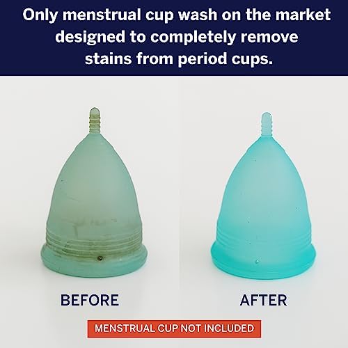 Organic powder packets for removing discoloration from reusable period discs.