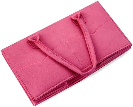 Close up of sturdy handles on PandaEar pink storage basket