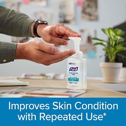 Purell Advanced Hand Sanitizer 2in1 Moisturizing Foam, Naturally Fragranced with Essential Oils, 10 oz Pump Bottle (Pack of 3), 3002-06-EC - Image 6