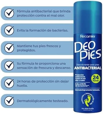 Authentic Deo Pies antibacterial foot spray for odor control 260ml
