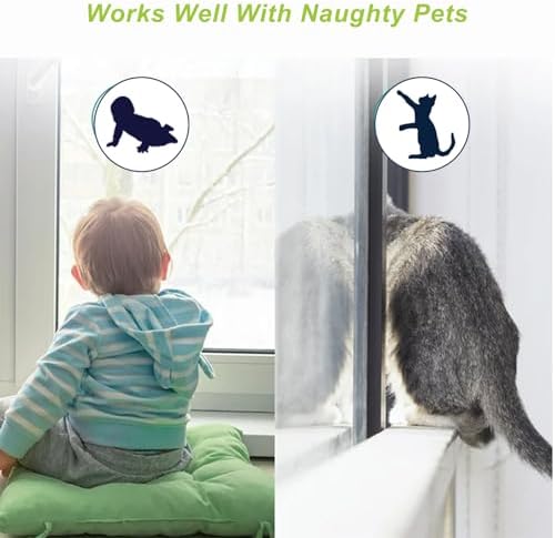 Matenf multipurpose childproof latches securing a household toilet lid and appliances from pets