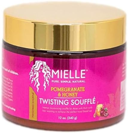 Authentic imported Mielle Organics packaging showing details of the twelve ounce styling product