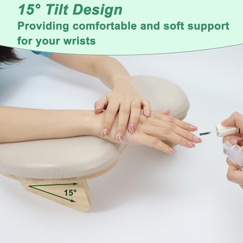 Vocoste manicure hand rest with detachable wooden brackets