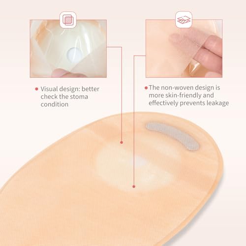 DERAYMI 20 pack ostomy supplies kit including the stoma measurement card and instruction manual.