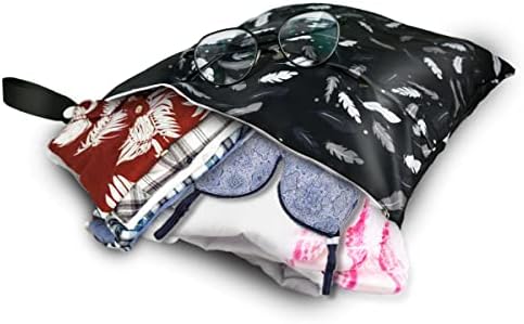 Yuntop wet dry bag attached to a stroller handle