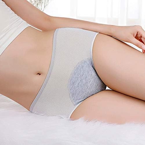 WBEAUTALLOVE leak proof menstrual underwear showing the side mesh pattern and breathable hole texture.