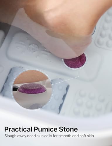 Alljoy heated foot bath with carrying handle and drainage outlet