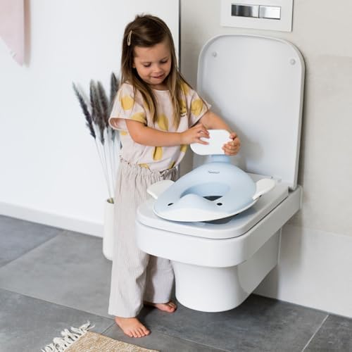 Kindsgut child friendly non slip toilet reducer base showing rubberized grip