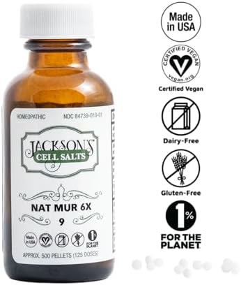 Jackson's Naturals vegan cell salt amber glass bottle protecting pellet potency