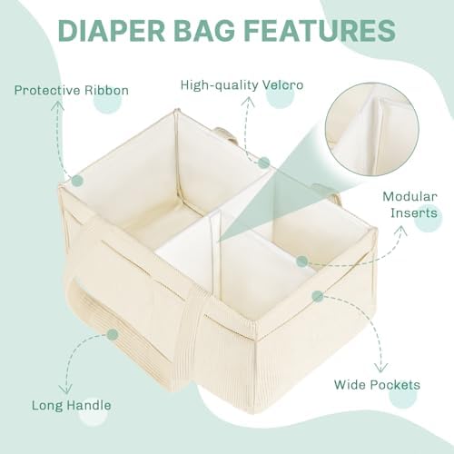 Jolensoy portable caddy used on a changing table