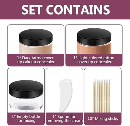 Professional camouflage cream kit for skin blemishes
