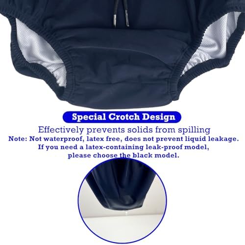 AQX washable pool underwear adjustable drawstring detail