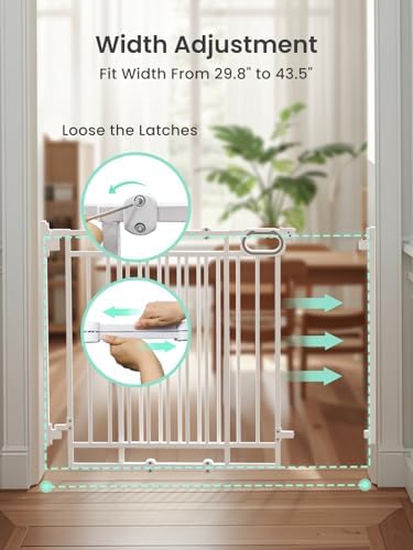 Demonstration of the auto close and ninety degree stay open feature on the durable metal walk through gate.