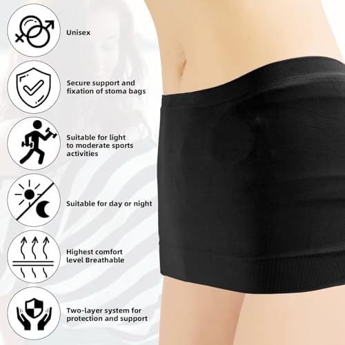 JDVBDNK Ostomy Bag Cover side view showing seamless discreet fit