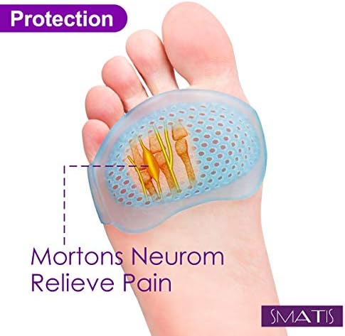 SMATIS metatarsal pads displayed as a 2 pair set for orthopedic pain relief.