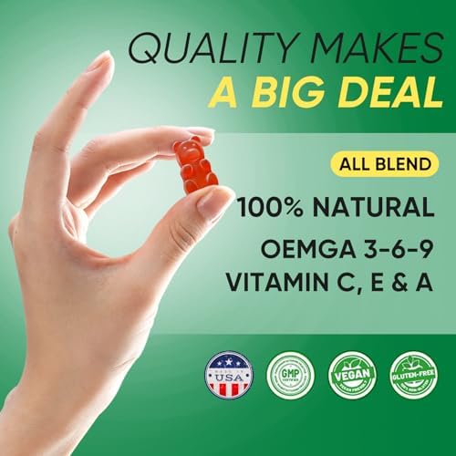 Close up of Nutravita tropical fruit flavored hemp gummies