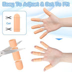 Premium stretchable medical grade silicone finger sleeves for men and women