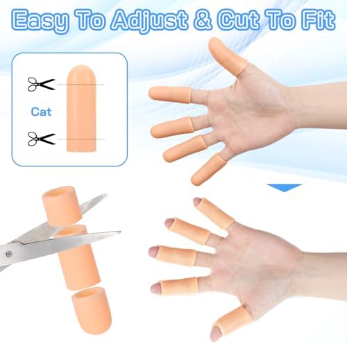 Premium stretchable medical grade silicone finger sleeves for men and women