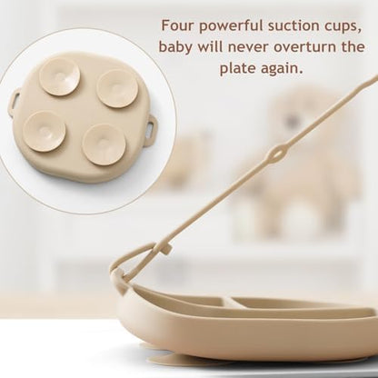 Two soft silicone baby spoons for teething