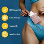 Close up of the plant based ingredients camellia and aloe vera on the product label.